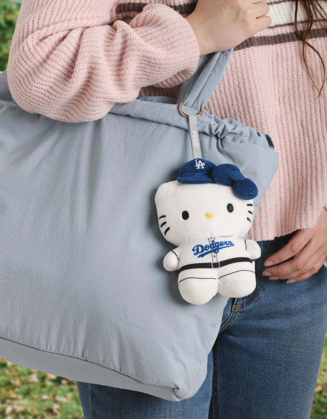 Hello Kitty Los Angeles Dodgers 6" Plush Bag Charm Keychain