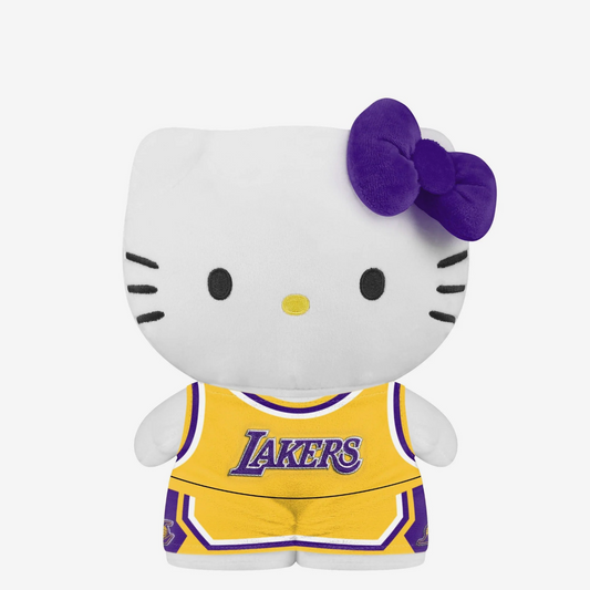 Hello Kitty Los Angeles Lakers Team Color Bow Jersey Plush