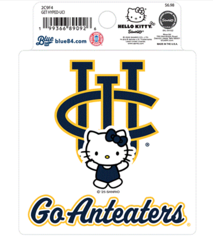 UCI Get Hyped Sticker