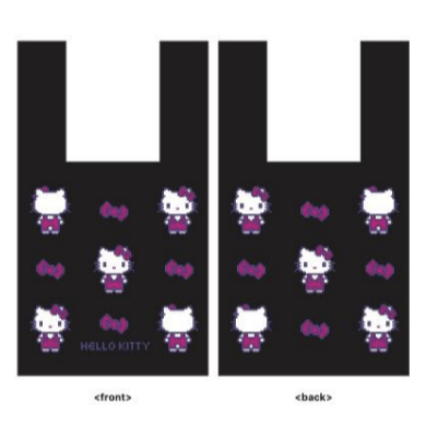 Hello Kitty Pixel Pattern Knit Bag