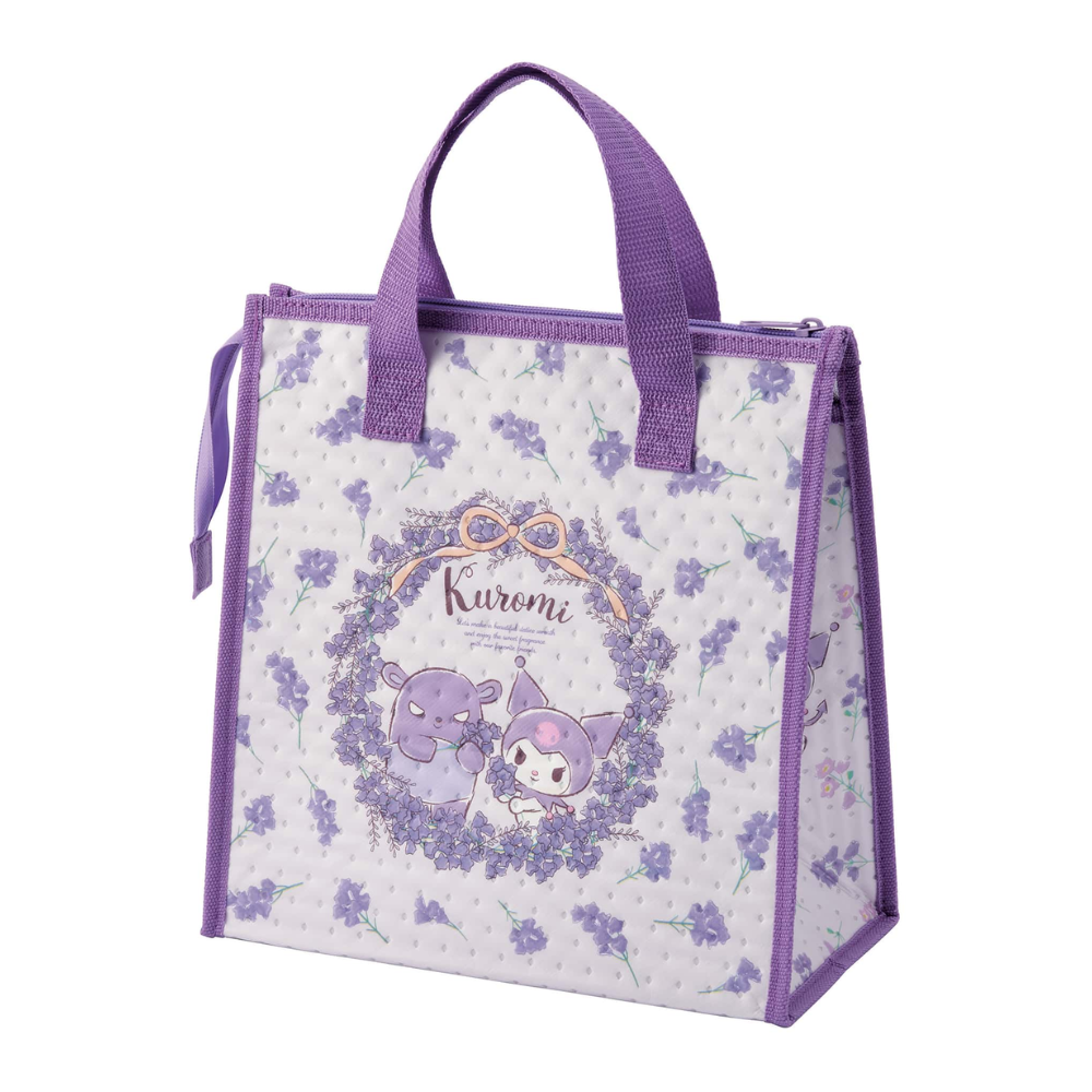 Kuromi Floral Wreath Insulated Lunch Bag