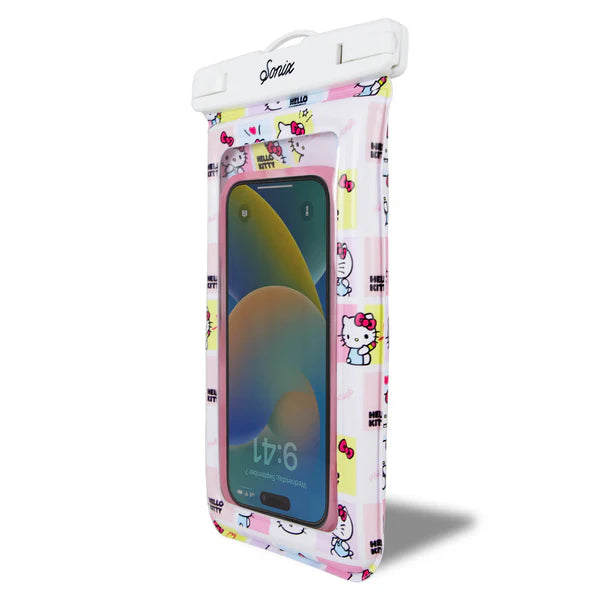 Sonix x Sanrio Waterproof Phone Pouch- Hello Kitty Grid