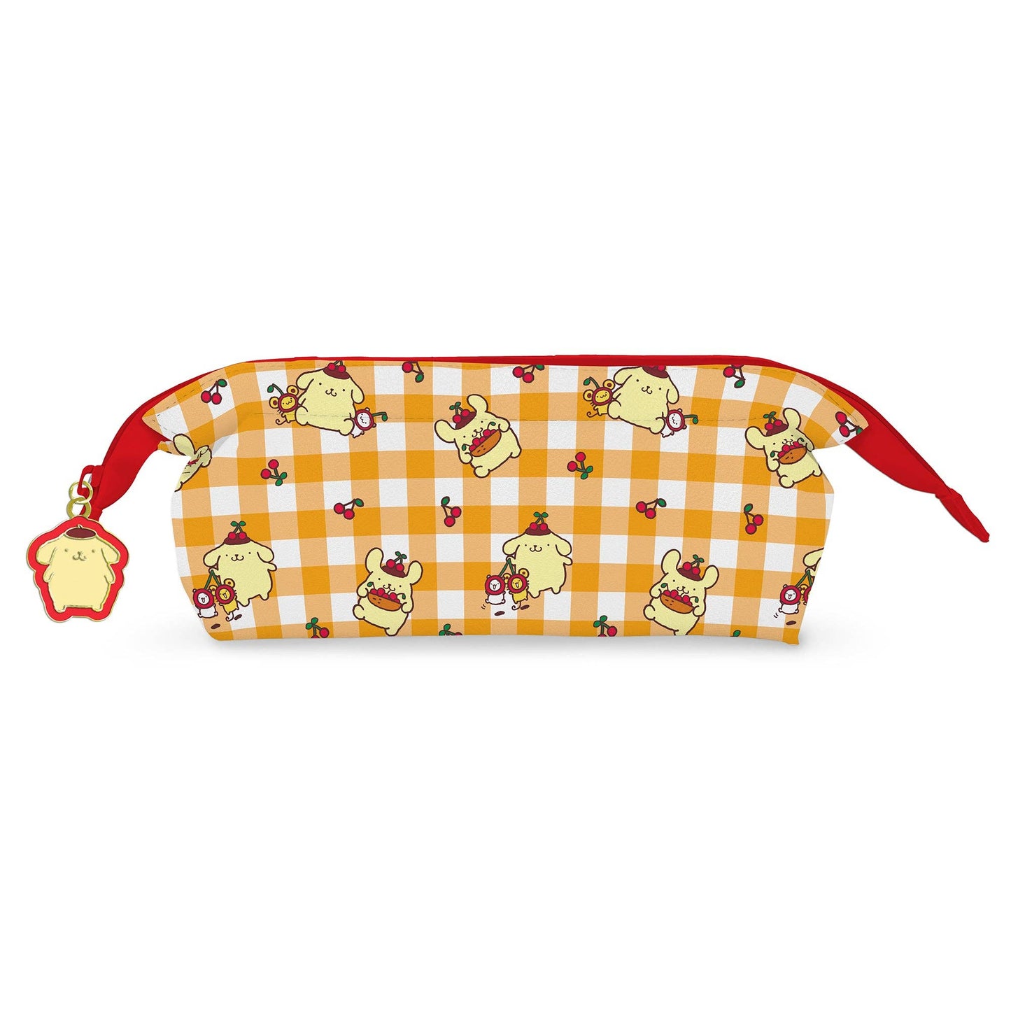 Sanrio Pompompurin Cherry Picnic Charmed Pencil Pouch