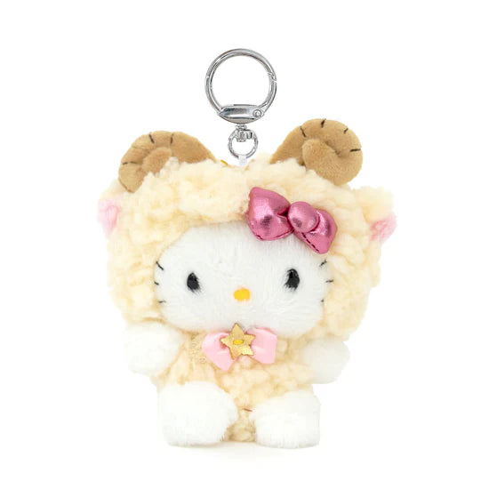 Hello Kitty Zodiac Aries Mascot Plush Keychain