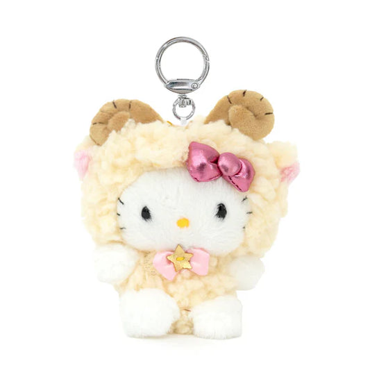 Hello Kitty Zodiac Aries Mascot Plush Keychain