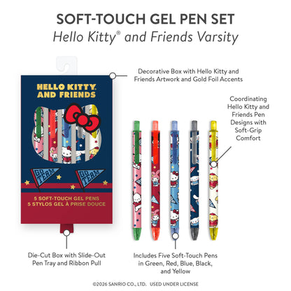 Hello Kitty and Friends Varsity Soft-Touch Gel Pen Set