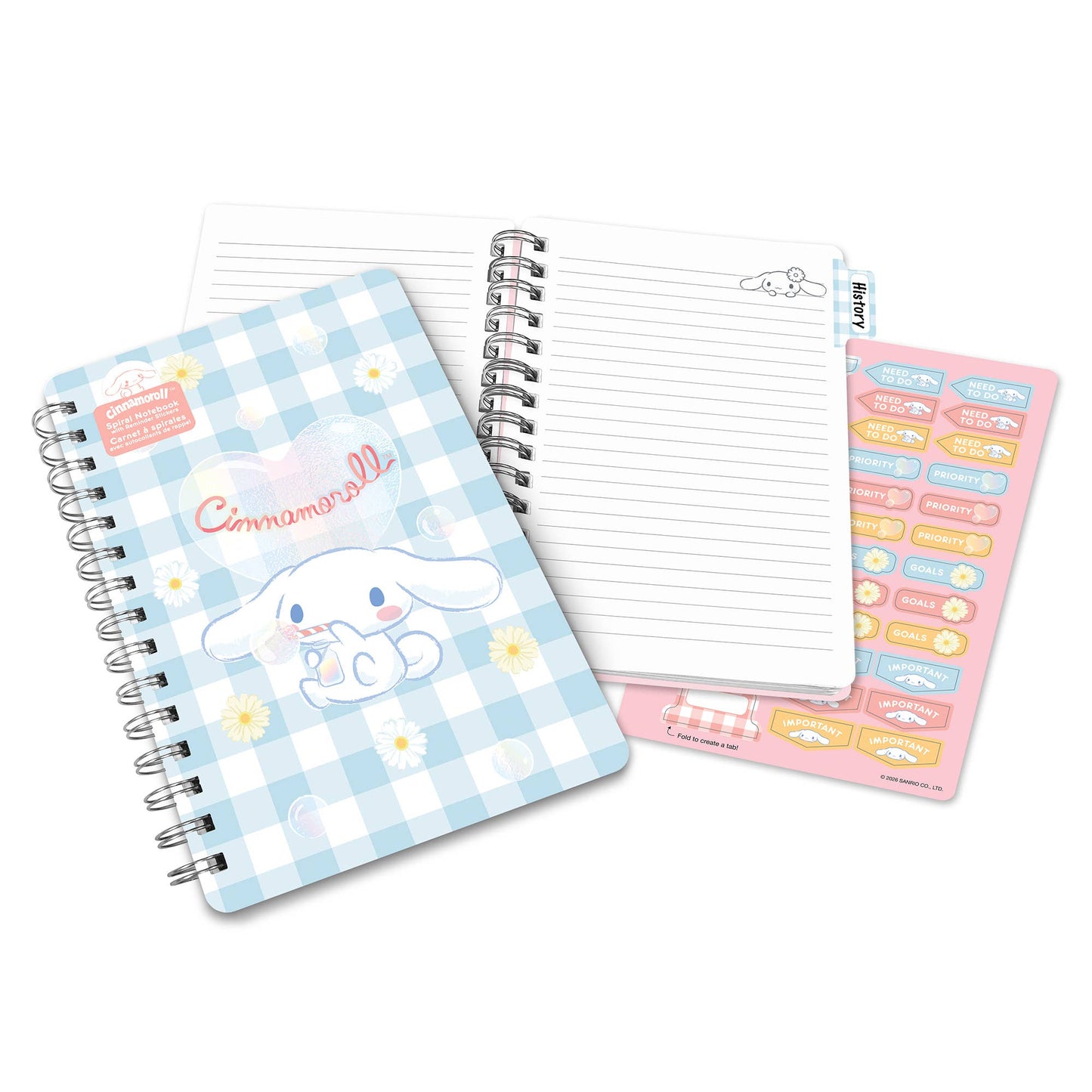 Sanrio Sweet Daisies Cinnamoroll™ Agatha Lined Notebook