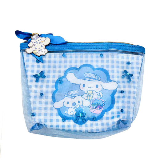 Cinnamoroll and Milk Hat Mesh Pouch
