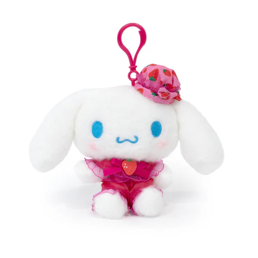 Cinnamoroll Strawberry Dress Mascot with Ball Chain