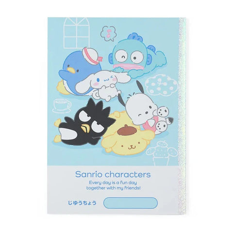 Sanrio Characters Blank Notebook Blue