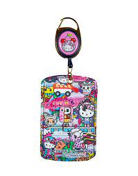 Hello Kitty x Tokidoki Midnight Metropolis Card Case with Reel