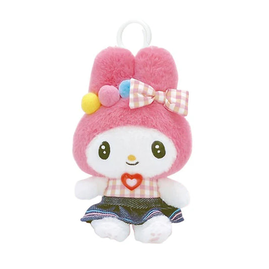 My Melody Gingham Denim Mascot Clip On
