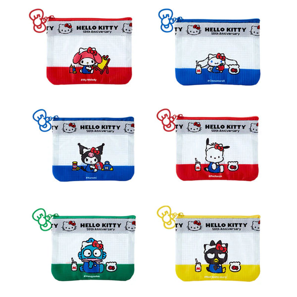 Sanrio Characters 50th Anniversary Hello, Everyone! Mini Flat Pouch