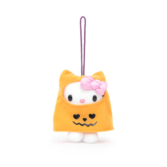 Hello Kitty Orange Ghost Halloween Mascot Ornament