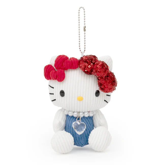 Hello Kitty White Jewel Mascot w Ball Chain