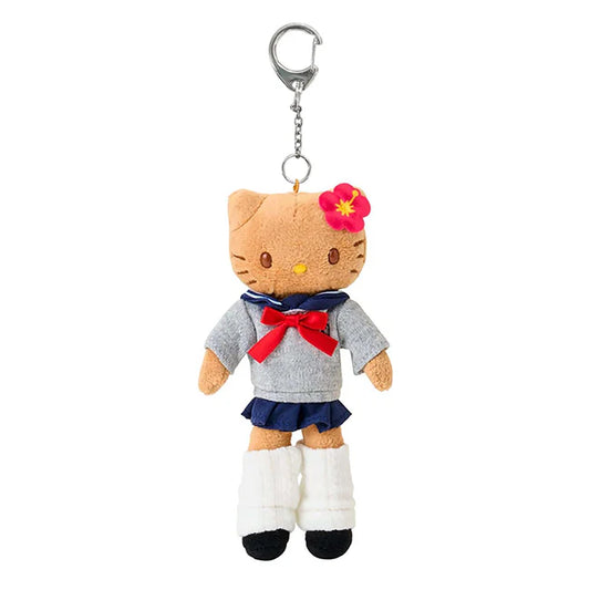 Hello Kitty Sanrio Closet Collection Keychain with Mascot (Uniform Style 2)