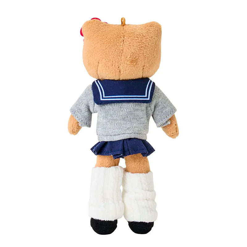 Hello Kitty Sanrio Closet Collection Keychain with Mascot (Uniform Style 2)