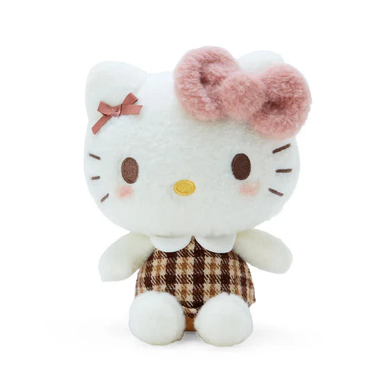 Hello Kitty Mocha Checkered 7" Plush