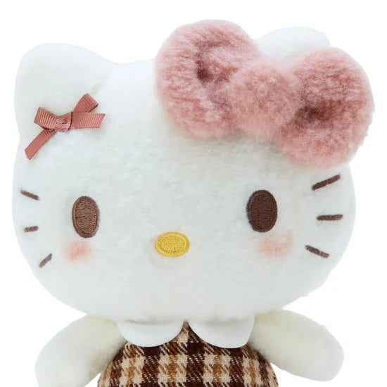 Hello Kitty Mocha Checkered 7" Plush