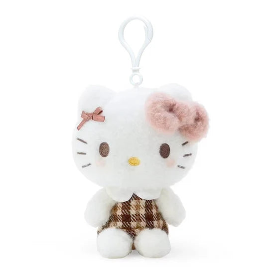 Hello Kitty Mocha Checkered Mascot Clip On