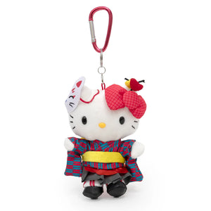 Hello Kitty Japan Girl Modern Kimono Mascot w Carabiner