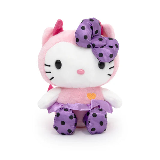 Hello Kitty Polka Dot Devil Halloween Mascot Plush