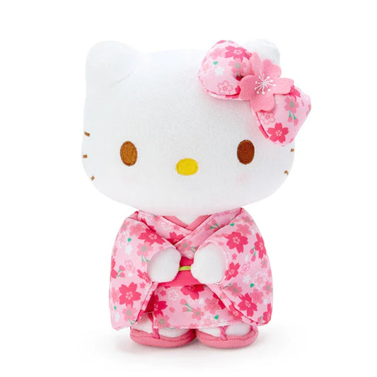 Hello Kitty Pink Sakura Kimono 12" Standing Plush