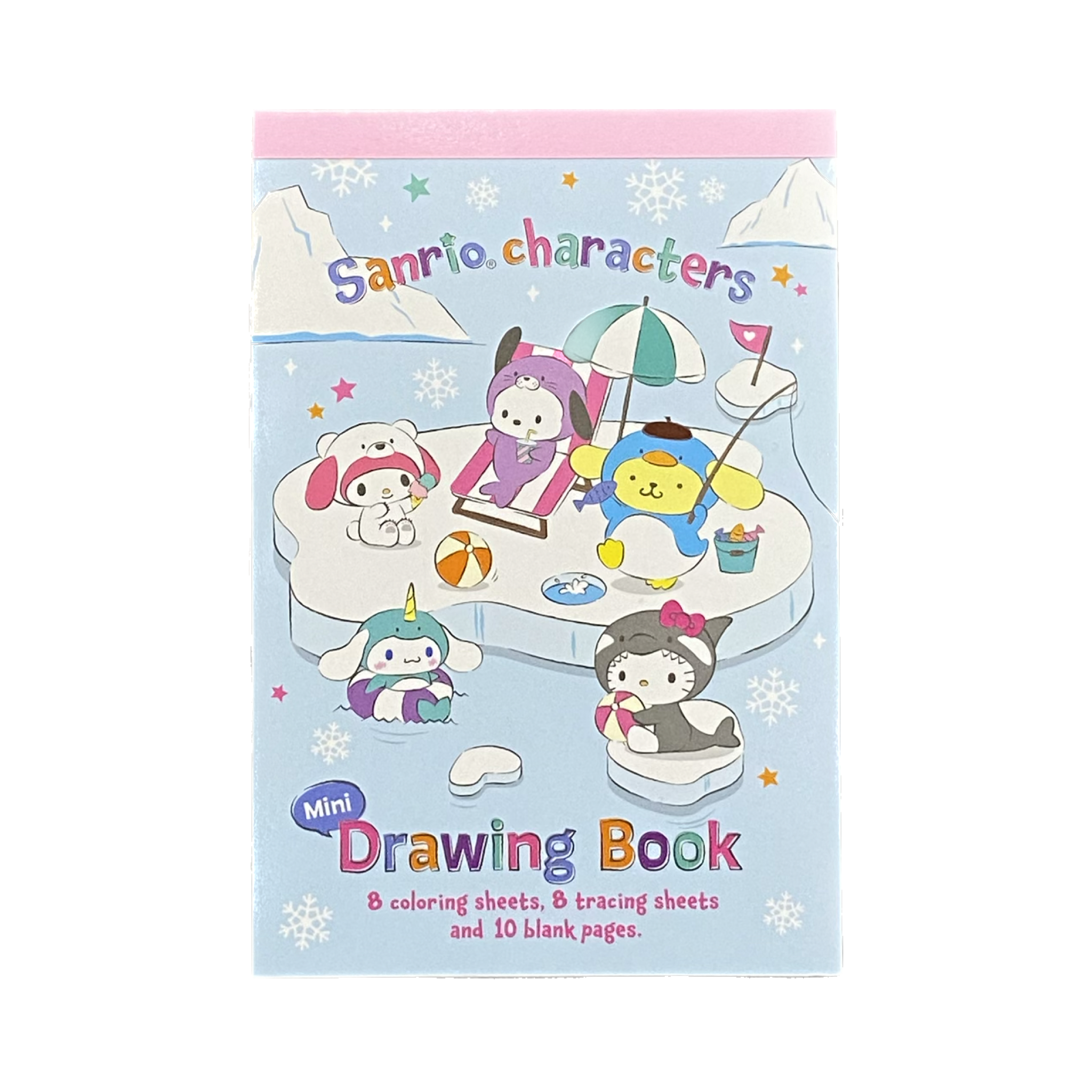 Sanrio Characters Mix Ice Island Mini Drawing Book