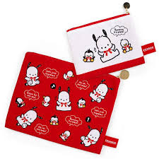 Pochacco Red Ribbon Flat Pouch Set