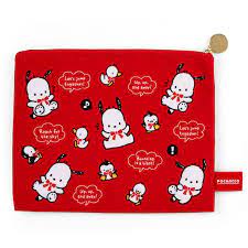 Pochacco Red Ribbon Flat Pouch Set