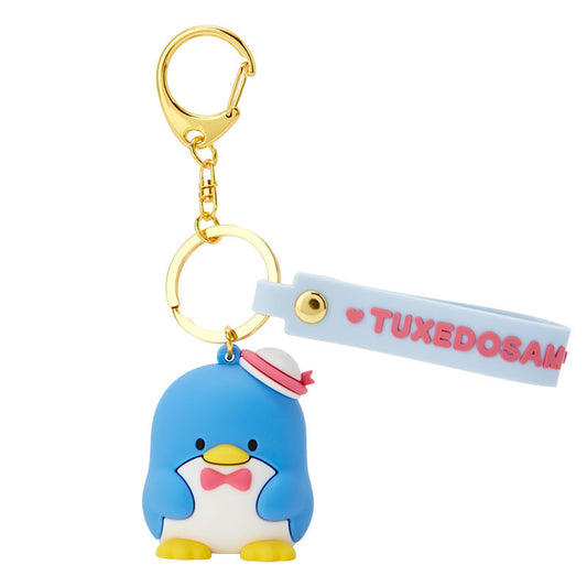 Tuxedo Keyring with Plastic Mascot