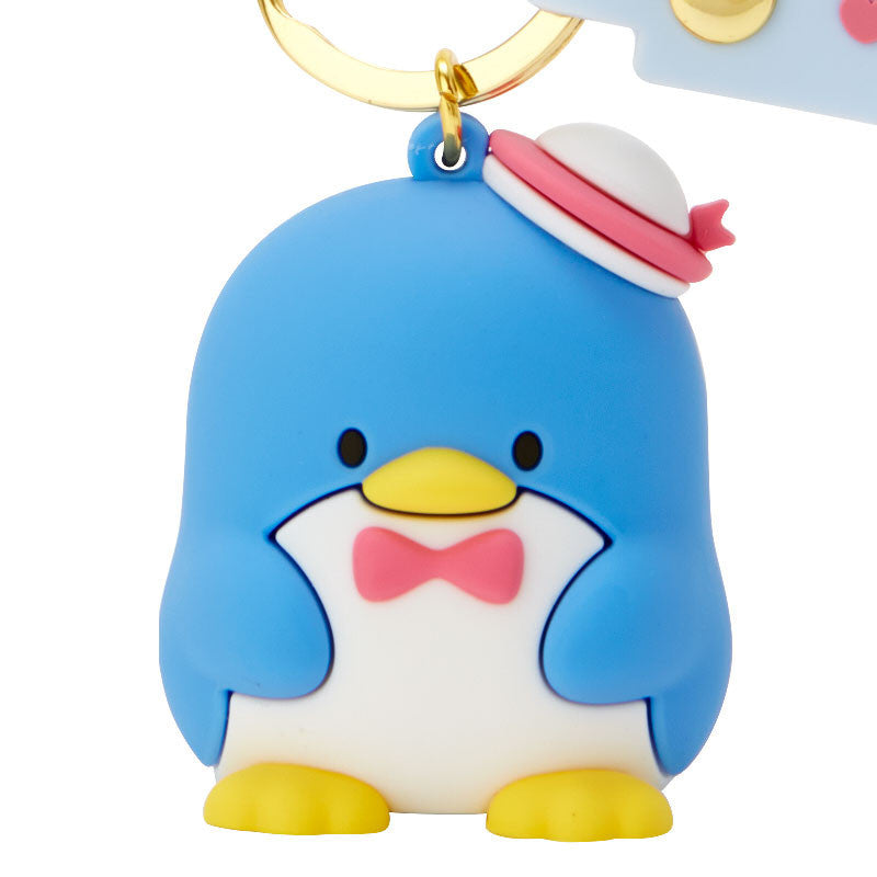Tuxedo Keyring with Plastic Mascot