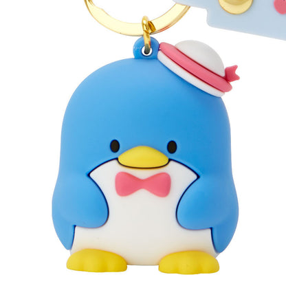 Tuxedo Keyring with Plastic Mascot