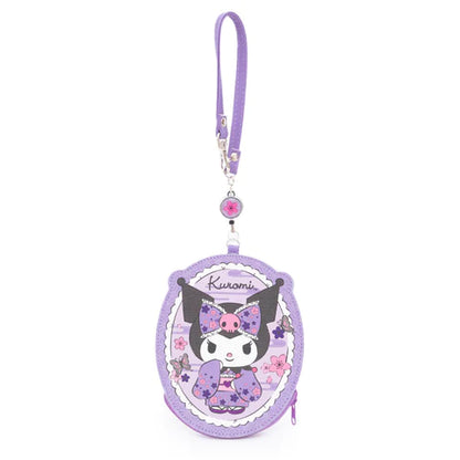 Kuromi Kimono Diecut Card Case with Key Reel