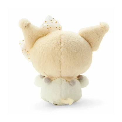 Sanrio Characters White Plush Keychain with Mascot