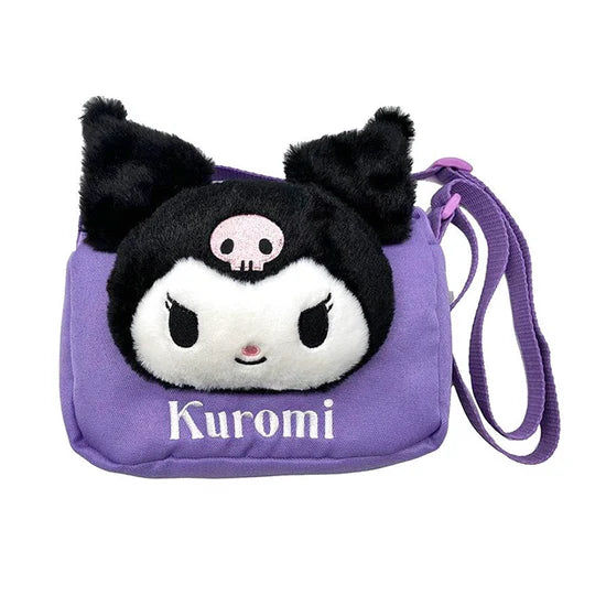 Kuromi Face Mini Shoulder Pouch