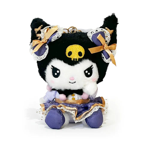 Kuromi Ribbon Keychain Mascot Plush