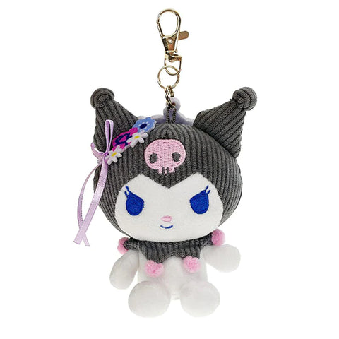 Kuromi Charming Floral Mascot Plush