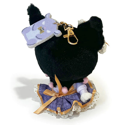 Kuromi Ribbon Keychain Mascot Plush