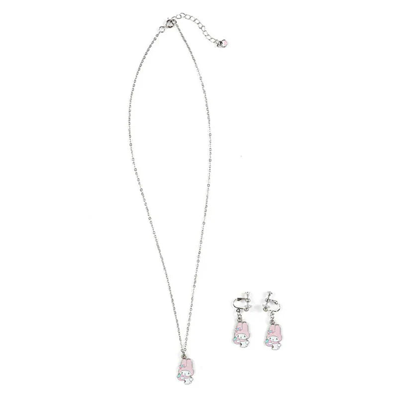 Sanrio Characters Necklace and Earrings Set
