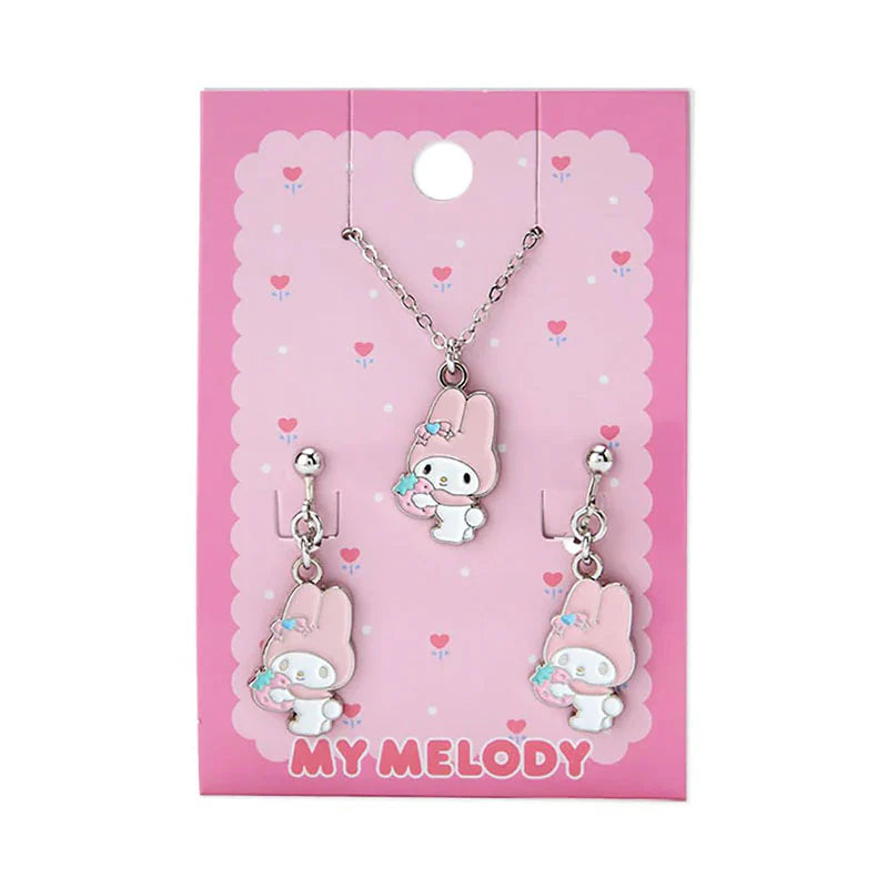 Sanrio Characters Necklace and Earrings Set