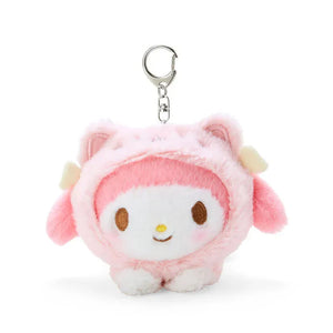 Sanrio Characters Cat Keychain with Mascot