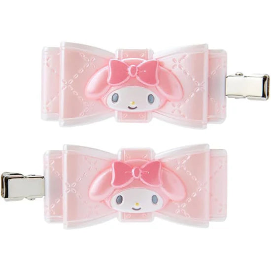 Sanrio Characters Ribbon Hair Clip Set
