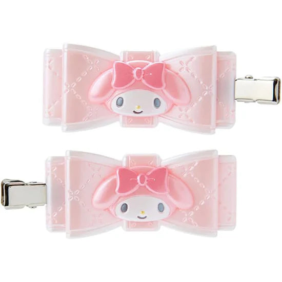 Sanrio Characters Ribbon Hair Clip Set