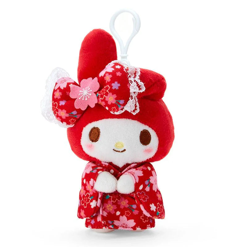 My Melody Sakura Kimono Standing Mascot Clip On