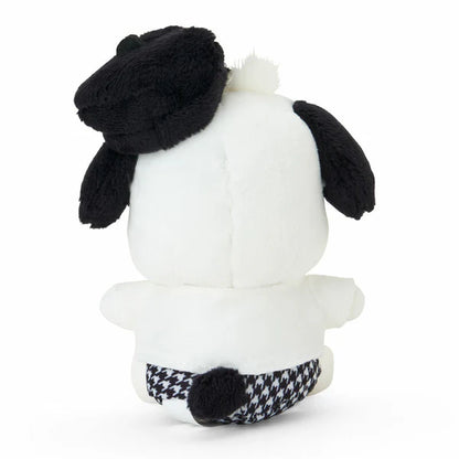 Pochacco Monochrome Mascot Plush Keychain