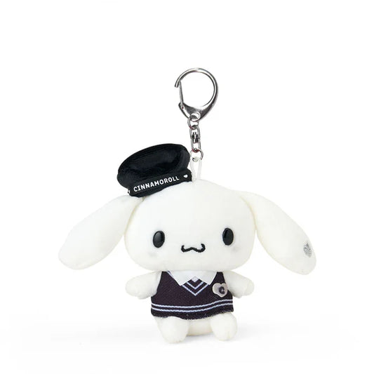 Cinnamoroll Monochrome Mascot Plush Keychain
