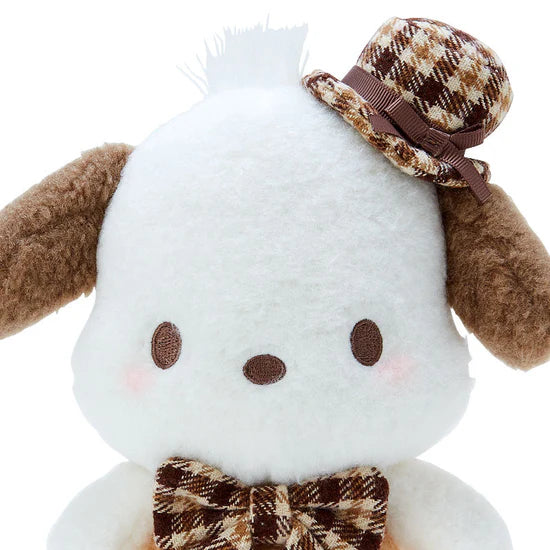 Pochacco Mocha Checkered 7" Plush