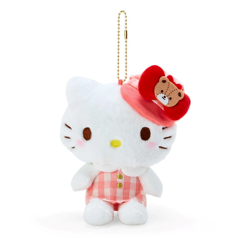 Sanrio Characters Gingham Casquette Mascot Clip On