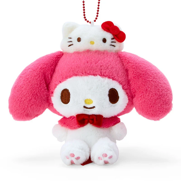 Hello Kitty My Melody 50th Anniversary Mascot with Ball Chain